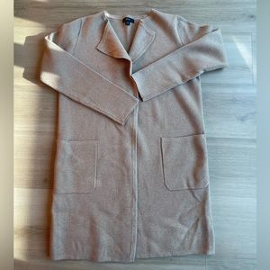 Juliette collarless sweater-blazer / J Crew